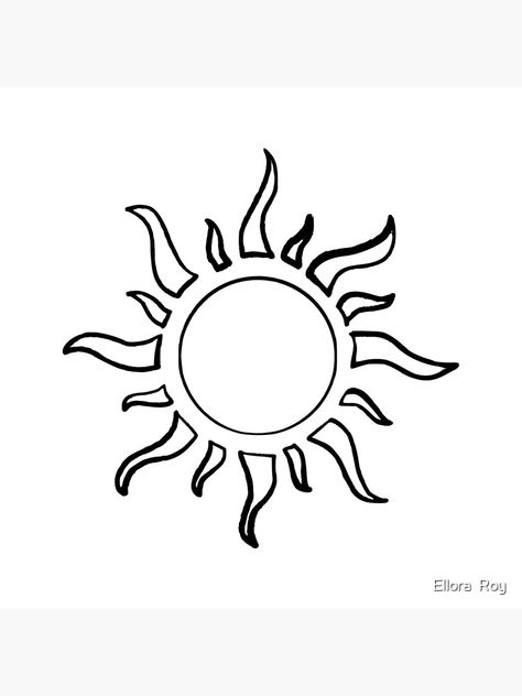 "Simple Sun Design in Black and White" Art Board Print for Sale by Ellora Roy | Redbubble Sun Sketch Simple, Simple Sun Design, Sun Black And White, Sun Sketch, Sun Drawing, Sun Design, 2d Design, Sun Designs, Black And White Art