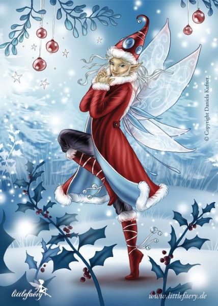 Pagan Calendar:  December 5, 2016 Fairy Dragon, Fairy Pictures, Love Fairy, Fairies Elves, Fairy Magic, Christmas Fairy, Beautiful Fairies, Fantasy Fairy, Christmas Scenes