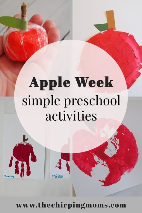 Crafts With Apples, Apple Activities For Babies, Apple Theme Preschool Lesson Plans, Preschool Apple Art, Fall Themes For Preschool, Apple Projects Preschool, Free Apple Printables, Apples Preschool Activities, Apple Theme Math Activities For Preschool