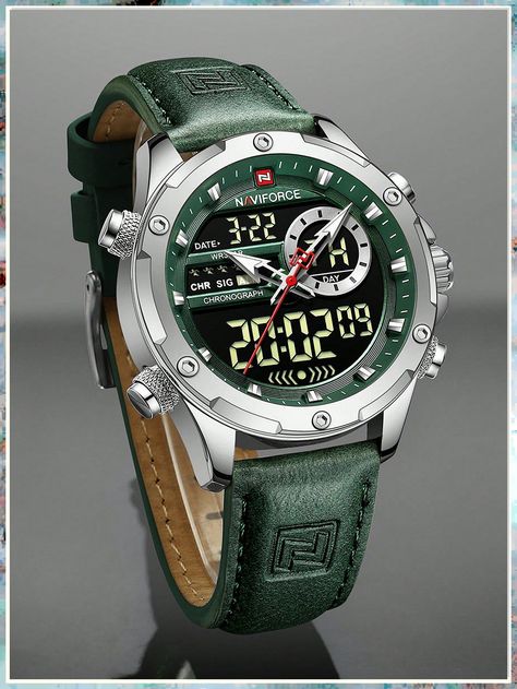 Looking for unique watches for men? Check out our top 8 picks for distinctive timepieces that will make a statement. From bold designs to innovative features, these watches are sure to stand out from the crowd. Find the perfect watch to complement your style with our expert tips and ideas. Military Style Watches, Watches For Men Unique, Mens Digital Watches, Fancy Watches, Green Watch, Military Design, Mens Sport Watches, Gold Watch Men, Waterproof Watch