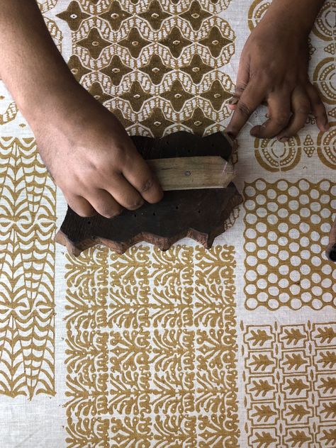 Every detail of our block printed designs is created with skills that have been passed down through generations, making each piece completely unique. Chania Choli, Walter G, Mexican Embroidery, Hand Printed Fabric, Hand Painted Pottery, Organic Lines, Photography Wallpaper, Block Printing, Linen Cushion