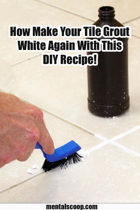 Grout Cleaning Diy, Diy Grout Cleaner, Best Grout Cleaner, Diy Grout, Clean Tile Grout, Easy Cleaning Hacks, Diy Cleaning Solution, Homemade Cleaning Solutions, Diy Home Cleaning