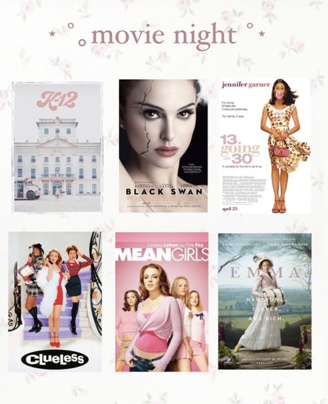 Y2k Movies List, Aesthetic Netflix Shows, Girly Tv Shows, Girly Movies Aesthetic, Girlhood Movies, Coquette Movie List, Girly Movies To Watch, Girly Shows On Netflix Watches, Girly Movies Posters