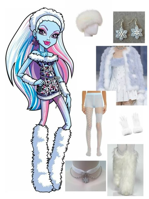 Outfit inspired by Abby (Monster high) Outfits Inspired By Anime, Abby Monster High, Monster High Aesthetic Outfit, Monster High Halloween Costumes, Monster High Abbey, Monster High Halloween, Monster High Cosplay, Monster High Costume, Duo Costumes