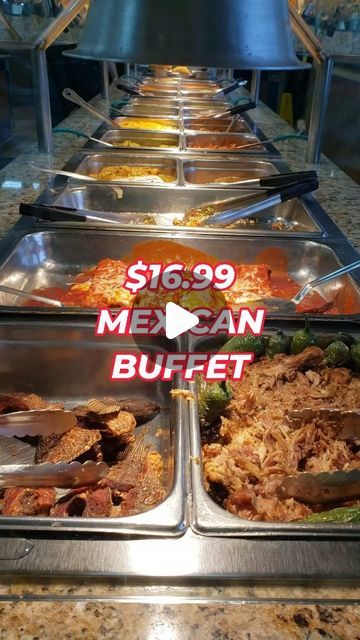 Steve Cha | LA • OC on Instagram: "$16.99 Mexican buffet all you can eat @guadalajaragrillbp . This Mexican restaurant in Baldwin Park has a daily buffet with over 50 items, including tacos, chicharrones, enchiladas and more.  Don't miss this ayce buffet experience!  #foodreels #foodreview #foodtour #allyoucaneat #ayce #buffets #lafood #mexicancuisine #cheapeats" Mexican Buffet Ideas, Tomatillo Recipes, Mexican Buffet, Hot Tamales, La Food, Cheap Eats, Food Tours, Mexican Restaurant, Food Reviews