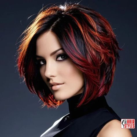 3. Dramatic Layers: Bold and Beautiful | Layered Bob Hairstyles: Unlocking The Trendiest Looks Bob hairstyles have stood the test of time as a timeless and versatile choice, and the layered bob is undoubtedly one of the trendiest variations. Whether you're looking to refresh your current style or contemplating a bold change, layered bob hairstyles offer a perfect blend of. Long Bob With Layers And Bangs, Winter Bob Hair, Stacked Angled Bob Hairstyles, Asymmetrical Bob Medium, Above The Shoulder Haircut With Layers, Angled Layered Bob, Short Aline Bob, Layered Bob With Fringe, Burgundy Blonde Hair