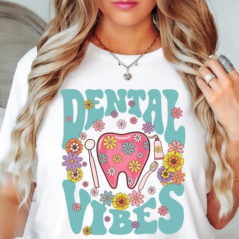 Dental Hygienist Graduation, Dental Hygiene Gifts, Dental Hygiene Student, Dental Assistant Shirts, Dental World, Office Shirts, Dental Shirts, Dental Hygienist Gifts, Dental Gifts