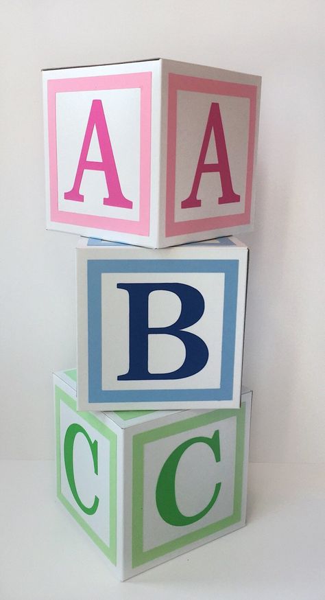 Alphabet Blocks Baby Decor Baby Blocks Baby Shower | Etsy Cinderella Birthday Cake, Baby Blocks Baby Shower, Letter Nursery Decor, Abc Blocks, Letter Blocks, Baby Letters, Cinderella Birthday, Alphabet Blocks, Sesame Street Birthday