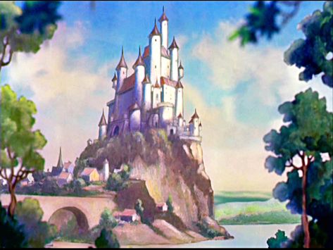 Disney 30 Day Challenge: Day 7 - favorite castle ~ Snow White's castle Snow White Castle, Castle Movie, Snow White Disney, Disney Background, Karakter Disney, Film Disney, Snow White And The Seven Dwarfs, The Seven Dwarfs, Old Disney