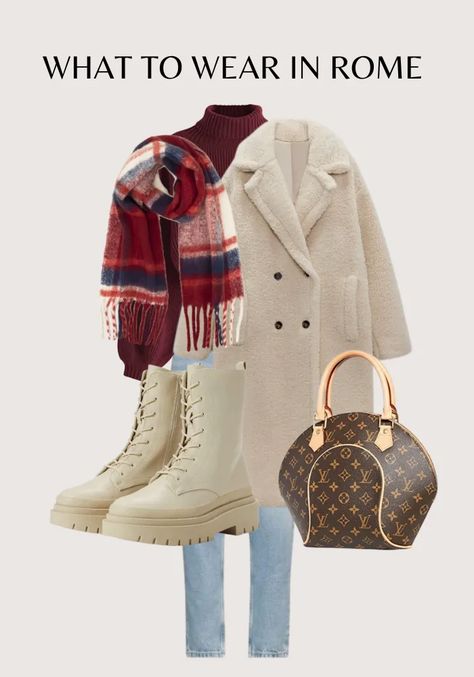 37 Best Women’s Winter Outfit Ideas for Rome Packing For Rome In Winter, Venice Fashion Winter, What To Wear In Rome In February, Rome Fashion Winter, Winter In Rome Outfits, Italian Winter Outfits, Outfits For Rome, Rome Outfits Winter, Beautiful Winter Outfits