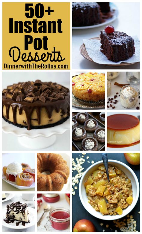 Pressure Cooker Desserts, Instant Pot Dessert, Instant Pot Desserts, Instant Pot Ideas, Weight Watcher Desserts, Power Pressure Cooker, Pressure Cooker Meals, Electric Pressure Cooker Recipes, Instant Pot Air Fryer