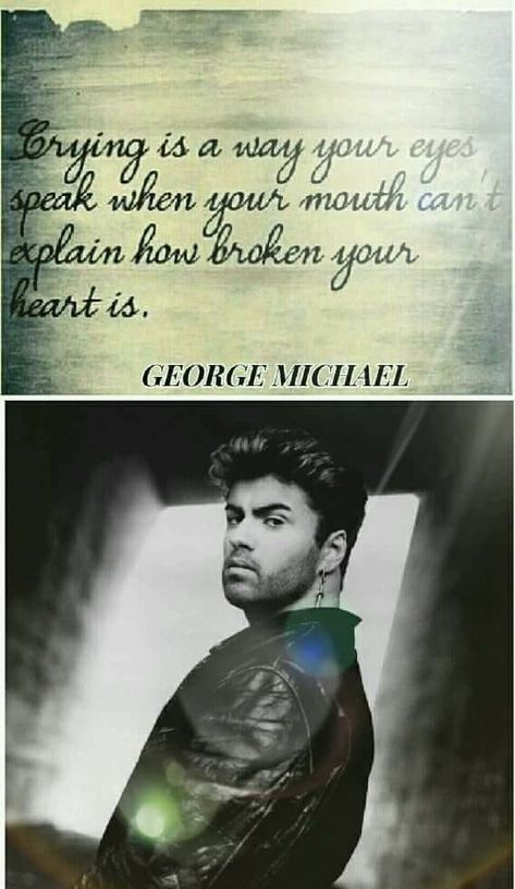 How can you explain crying with no tears just sobbing in side broken hearted 💔But because your are a special person you left us your beautiful music 🎶 and you  are so ever so comforting and you can heal me love ❤️ you till the end of time 💗My love ❤️ George Michael 80s, George Michael Quotes, George Michael Music, Goodbye My Love, George Michel, George Michael Wham, Broken Hearted, Michael Love, End Of Time