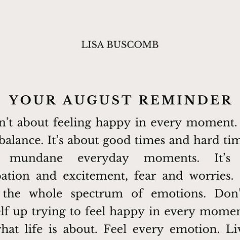 Lisa Buscomb: Wilde Road on Instagram: "Hello August. I hope you are good to us 🖤" Lisa Buscomb, Insta Quote, Hello August, August 1, Feeling Happy, I Hope You, No Worries, I Hope, Good Things