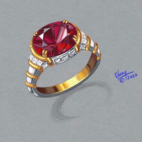 Jewelry Painting, Ring Painting, Jewellery Painting, Ring Drawing, Ring Sketch, Egypt Jewelry, Jewelry Rendering, Fancy Jewelry Necklace, Jewellery Design Sketches