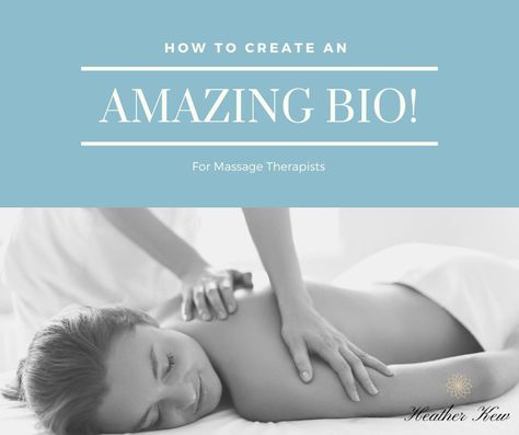 Every massage therapists should have a biography that turns potential clients into their next appointment with their marketing. Massage Therapist Instagram Bio, Massage Therapist Bio, Massage Advertising, Good Bios, Writing A Bio, Massage Marketing, Therapy Business, Massage Therapy Business, Mobile Massage