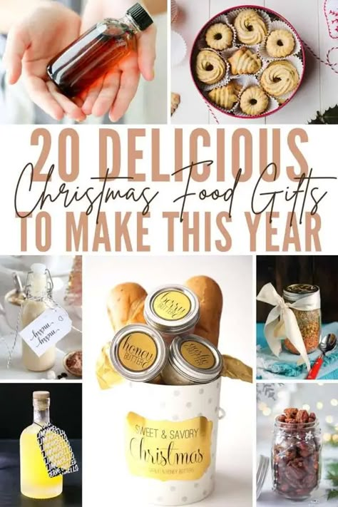 20 Edible Gifts You Can Make As Gifts – Edible Crafts Diy Dinner Recipes, Edible Gifts Homemade, Easy Food Gifts, Diy Edible Gifts, Peppermint Bark Recipes, Edible Christmas Gifts, Diy Edible, Homemade Vanilla Extract, Homemade Food Gifts