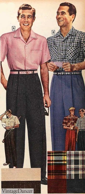 1950s Mens Fashion Casual, 50s Outfits Men, 50s Summer Fashion, 50s Fashion Men, 1950s Fashion Men, 50s Mens Fashion, Guys Summer Outfits, Mens Fashion 50s, High Waist Dress Pants