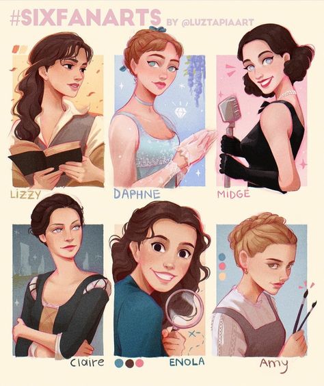 Luz Tapia Art, Enola Holmes, Number 5, Cute Art Styles, Girls Cartoon Art, Digital Art Girl, Period Dramas, Disney Princesses, Pride And Prejudice