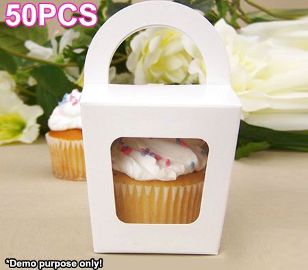 Just in case you like the idea of cupcakes for the wedding cake. Cupcake Favor Boxes, Single Cupcake Boxes, Cake Boxes Packaging, Cupcake Favors, Wedding Cake Prices, Personalised Cupcakes, Eat Cupcakes, White Cupcakes, Cake Pricing