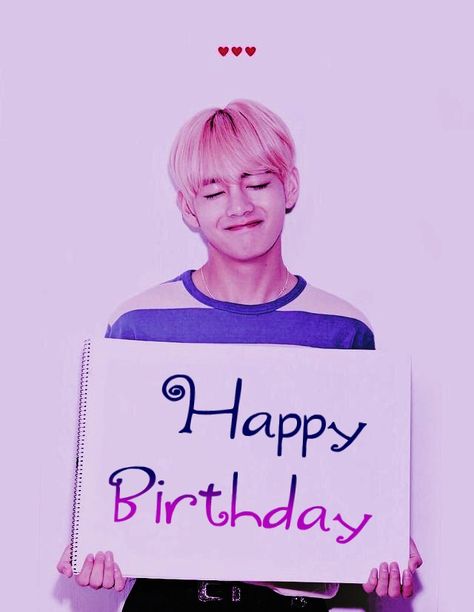 V Wishing Happy Birthday, Happy Birthday Taehyung, Bts Birthday, Advance Happy Birthday, Bts Happy Birthday, Best Friends Forever Images, Happy Birthday Template, Bts Birthdays, Happy Birthday Photos