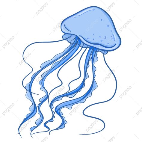 Mushroom Jellyfish, Transparent Jellyfish, Jellyfish Png, Jellyfish Illustration, Tracing Art, Jellyfish Decorations, Colorful Jellyfish, Jellyfish Design, Blue Jellyfish