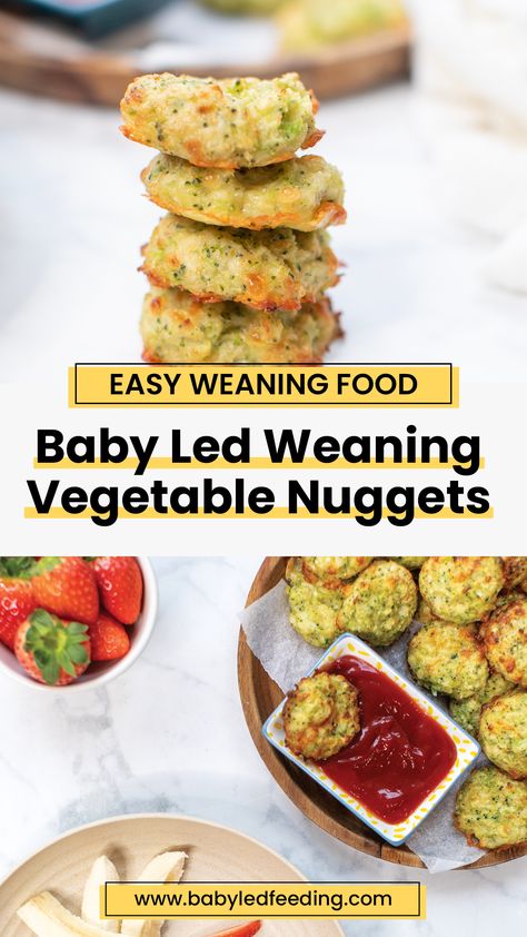 Blw Veggie Nuggets, Baby Veggie Tots, Dairy Free Weaning Recipes, Baby Led Weening Food Ideas, Easy Blw Lunch, Baby Veggie Nuggets, Plant Based Baby Led Weaning, Solid Starts Baby Recipes, Healthy Baby Snacks Homemade