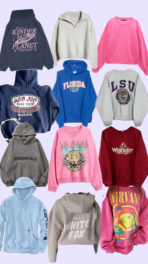 hoodies I wantt #comfy #outfit #preppy #fyp Wrangler Car, Outfits Sporty, Outfit Preppy, Ron Jon, Ron Jon Surf Shop, Coding Clothes, Comfy Outfit, School Fits, Hoodie Outfit