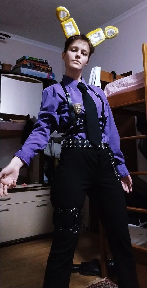 William Afton Cosplay, Fnaf Cosplay, Halloween Coustumes, Male Cosplay, William Afton, Fnaf Characters, Fantasias Halloween, Purple Guy, Fnaf Art