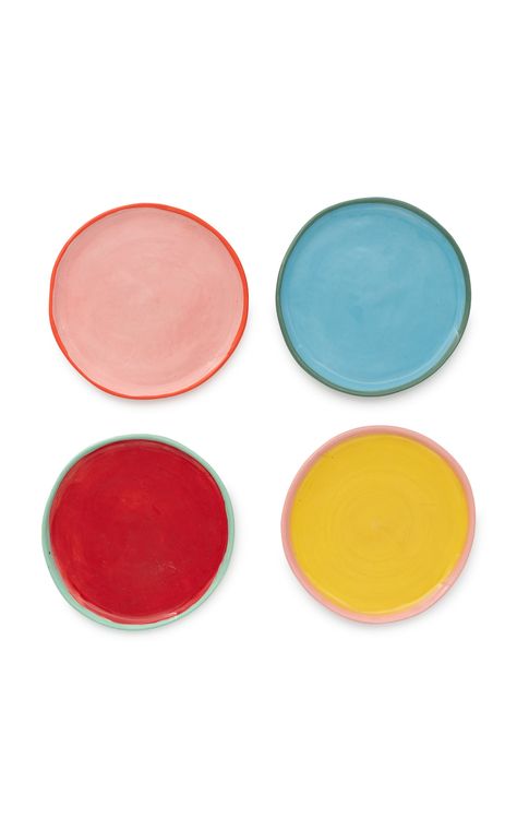 Over The Rainbow Four Jewellery Plates By Laetitia Rouget | Moda Operandi Augarten Wien, Bordallo Pinheiro, Over The Rainbow, The Rainbow, Jewelry Plate, Moda Operandi, Fashion Collection, New Home, Dinnerware