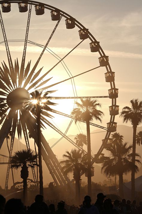 #Coachella Ferris Wheel Coachella, Coachella Ferris Wheel, Coachella Photography, Coachella Aesthetic, Coachella California, Coachella Vibes, Ferris Wheels, Packing Essentials, Coachella Fashion