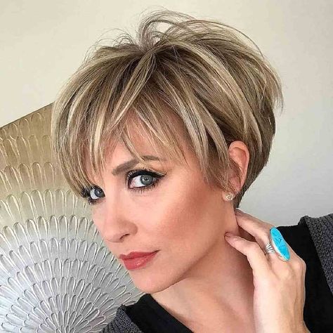 23 Low-Maintenance Pixie Bob Haircut Ideas for Women of All Ages Hair Style For 60 Year Old Women Over 40, Hair Color For Women Over 60 Highlights, Haircuts Over 60 Over 60 Hairstyles, Short Hair Styles For Women Over 60 Chic, Hairstyles For Over 60, Hair Shapes, Blond Highlights, 60 Hair, 60 Hairstyles