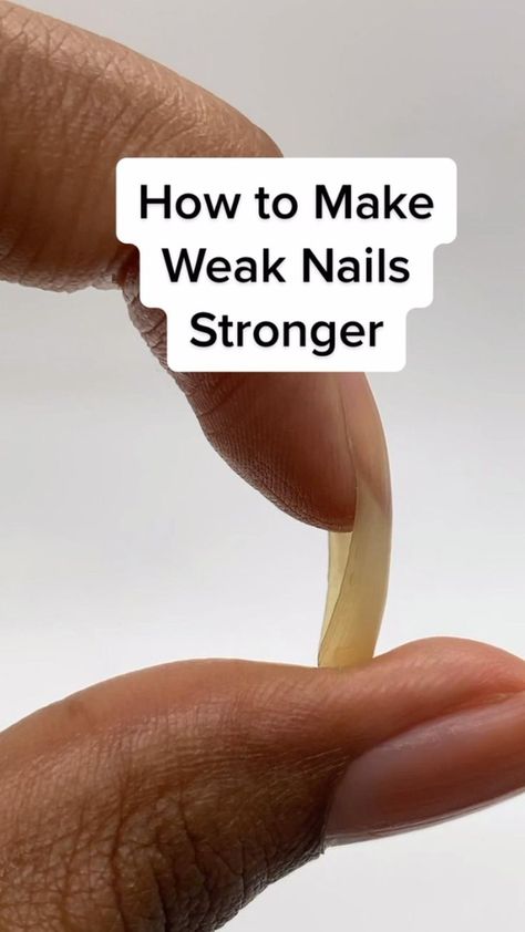 Nails Stronger, Grow Long Nails, Nail Growth Tips, Weak Nails, Nail Care Routine, Nail Care Tips, How To Grow Nails, Brittle Nails, Nail Growth