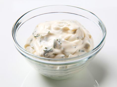 Tartar sauce is simple to make and cheaper than storebought. Try this basic tartar sauce recipe ... OR ELSE. ;) Egg Mayonnaise Recipe, Healthy Mayonnaise Recipe, Healthy Mayonnaise, Crab Cake Sauce, Sauce Tartare, Impressive Appetizers, Egg Mayonnaise, Homemade Tartar Sauce, Peppercorn Sauce