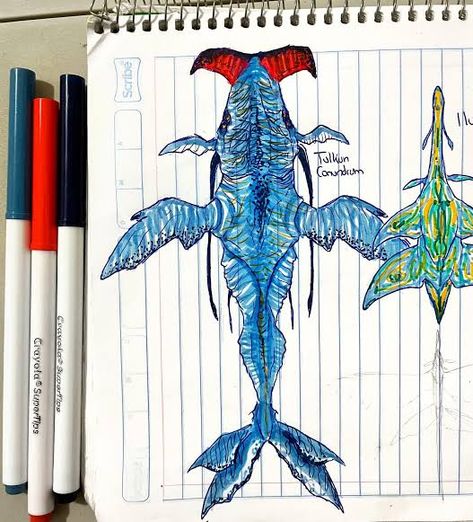 Avatar The Way Of Water Tulkun Drawing, Tulkun Avatar Fan Art, Avatar The Tulkun Drawing, Avatar Animals Drawing, Avatar The Way Of Water Crafts, Ilu Claims, Avatar Drawing Sketches, Tulkun Avatar, Avatar Drawings Pandora