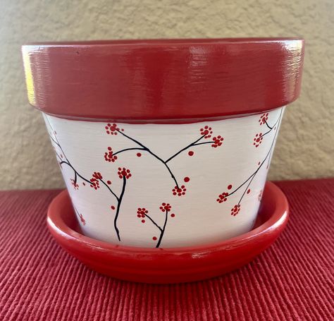 Clay Pot Painting Ideas Simple, Pot Painting Ideas Simple, Clay Pot Painting Ideas, Paint On Clay, Clay Pot Painting, Pot Painting Ideas, Painting Ideas Simple, Pots Diy, Paintings Ideas