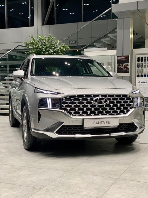 2023 Hyundai Santa Fe, Hyundai Santa Fe 2023, Santa Fe Car, Cars Hyundai, Auto Hyundai, Hyundai Suv, Grey Car, New Hyundai, Future Cars