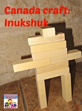 Canada craft Inukshuk -Could use a similar idea for a craft, or for an Amazing race challenge Canada Preschool Activities, Canada Crafts For Kids, Amazing Race Challenges, Canada For Kids, Canada Day Fireworks, Canada Day Crafts, All About Canada, Canada Day Party, Indigenous Education