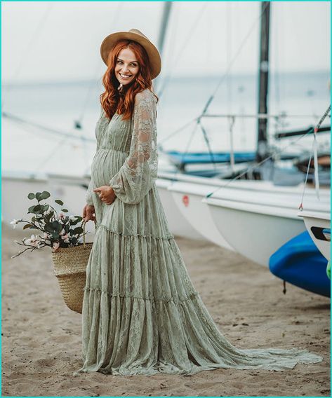 Olive Maternity Dress Photoshoot, Sage Baby Shower Dress, Whimsical Maternity Dress, Maternity Photography Dress Ideas, Dress For Maternity Photoshoot, Sage Green Maternity Dress Photoshoot, Western Maternity Dress, Dresses For Maternity Photoshoot, Maternity Photo Shoot Dress Ideas