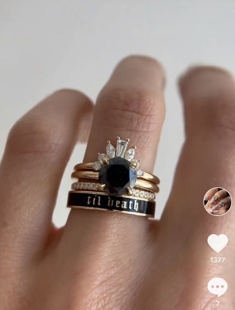 Dark Wedding Theme, Cute Engagement Rings, Goth Wedding, Dark Wedding, Future Engagement Rings, Future Wedding Plans, Dream Engagement, Digital Marketer, Dream Engagement Rings