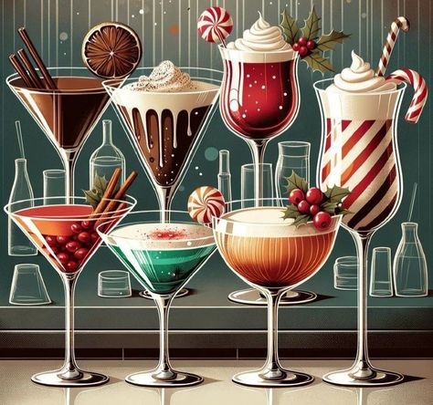 Holiday Dessert Martinis, Christmas Cocktails Martini, Christmas Dessert Martini, Reindeer Tracks Martini, Christmas Themed Martinis, Christmas Chocolate Martini, Easy Christmas Martini Recipes, Christmas Martini Recipes Vodka, Signature Holiday Cocktails