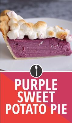 Purple Sweet Potato Recipes Desserts, Hawaiian Thanksgiving, Pie Recipe Thanksgiving, Purple Sweet Potato Pie, Ube Desserts, Thanksgiving Desserts Pie, Potato Pie Recipe, Turkey Pie, Recipe Thanksgiving