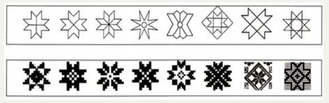 Display of eight point star variations ( Saarso). Estonian Symbols, Finland Pictures, Folk Symbols, Eesti Rahvariided, Witch Symbols, Big Cross, Good Luck Symbols, Paw Pattern, Triangle Square