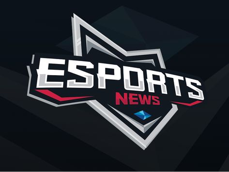 Esports News Logo by Mike on Dribbble Gaming Moodboard, Sports Typography, Basketball Artwork, News Logo, Sports Logo Inspiration, Sport Logos, Creative Logo Design, Soccer Logo, Logo Letters