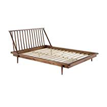 Check this out! Platform Bed Headboard, Full Bed With Trundle, Spindle Headboard, Best Platform Beds, Sleigh Bedroom Set, Bean Bag Living Room, Twin Trundle Bed, Wood Bedroom Sets, Mid Century Nightstand