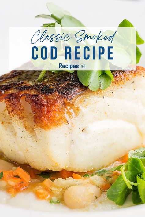 Classic Smoked Cod Recipe - Fish Recipes Seafood Quiche, Smoked Fish Recipe, Pork Burgers Recipes, Chicken Corn Chowder Recipe, Go To Recipes, Smoked Cod, Grilled Cod, Smoked Recipes, Cod Fish Recipes