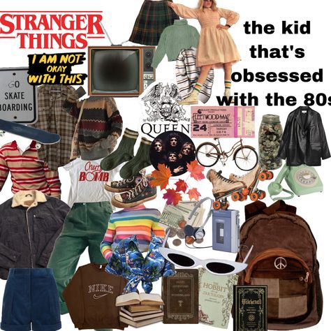 Stranger Things Aesthetic Fashion, Stranger Things Inspired Outfits, Retro Outfits 80s 1980s, 80s Skirts, 80’s Outfits, 1980s Outfits, 80’s Aesthetic, 80s Inspired Outfits, Stranger Things Outfit