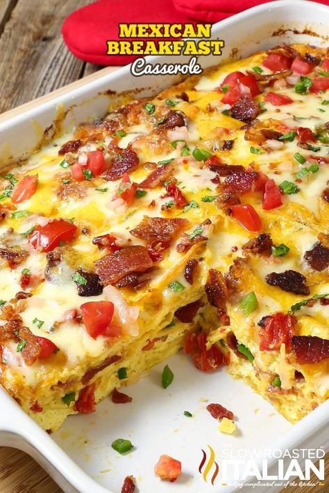 Breakfast Casserole With Corn Tortillas, Taco Dinners, Capirotada Recipe, Farm Meals, Breakfast Lasagna, Mexican Breakfast Casserole, Slow Roasted Italian, Dessert Breads, Authentic Mexican Recipes