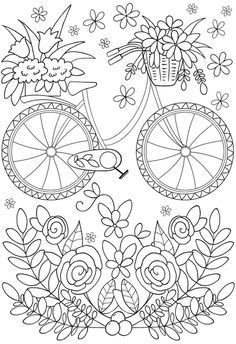 Easy coloring page perfect for Alzheimer's and dementia patients. Pattern Coloring Pages, Dover Publications, Adult Colouring Pages, Pola Sulam, Paper Embroidery, Easy Coloring Pages, 자수 디자인, Coloring Pages To Print, Mandala Coloring