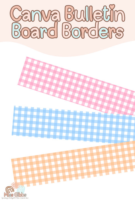 Decorate your classroom and your bulletin boards with these gingham classroom bulletin board borders. Free Printable Bulletin Board Borders, Diy Bulletin Board Border, Bulletin Boarders, Bulletin Board Borders Printable, Boarders For Bulletin Boards, Diy Bulletin Board, Classroom Bulletin Board, Bulletin Board Borders, Classroom Organisation