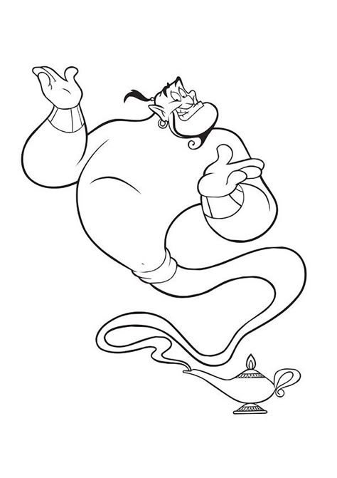 Aladin Disney, Free Disney Coloring Pages, Aladdin Characters, Disney Aladdin Genie, Wedding Coloring Pages, Disney Princess Colors, Genie Aladdin, Disney Princess Coloring Pages, Princess Coloring Pages